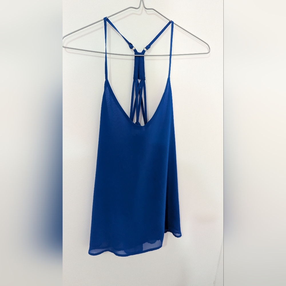 Blue Strappy Top